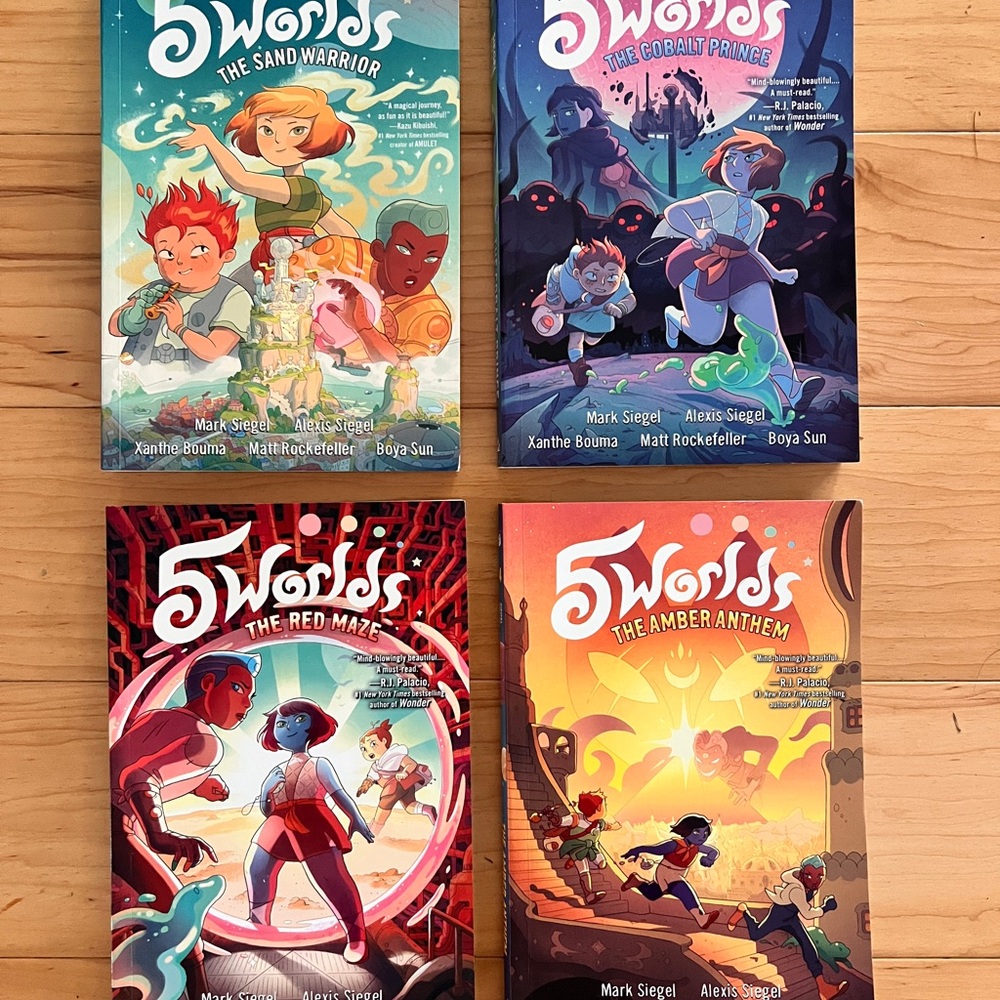 5 Worlds Graphic Novel Set